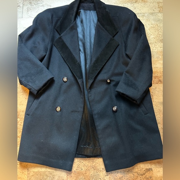 Vintage Braemar Petites by Jeremy Scott Black Wool Coat - Picture 3 of 8